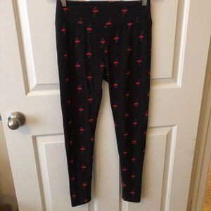 LuLaRoe flamingo leggings OS